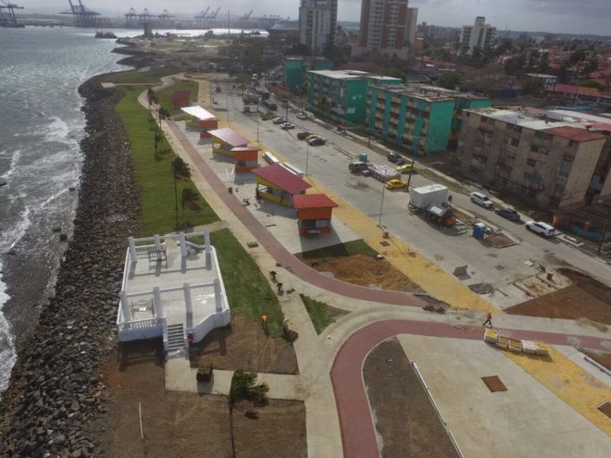 Así se va viendo ahora Colón con el Paseo Marino II. Chequee