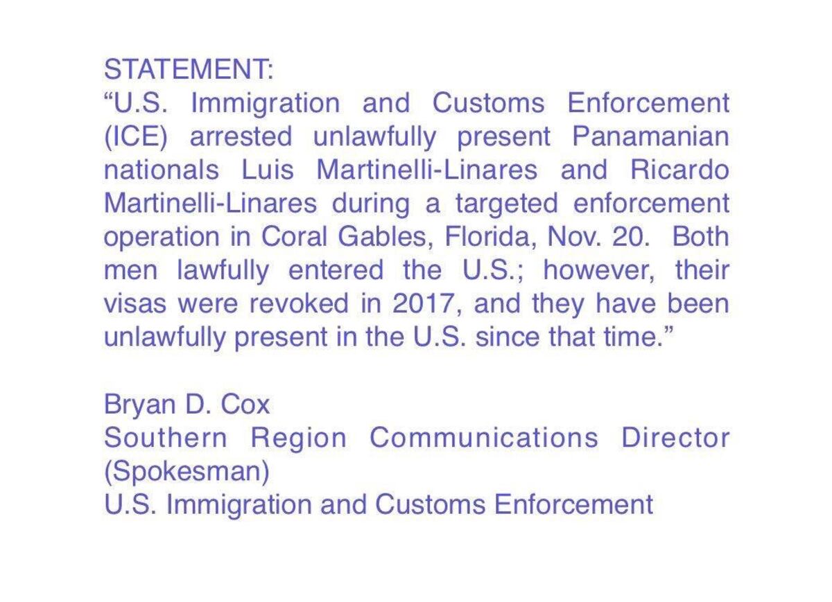 Explican por qué capturaron a los hermanos Martinelli y dónde están