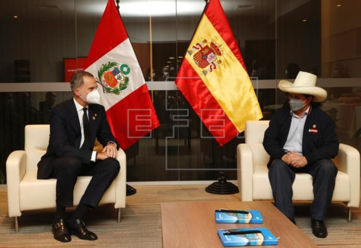 Rey Felipe VI está en Perú para la toma posesión de Pedro Castillo