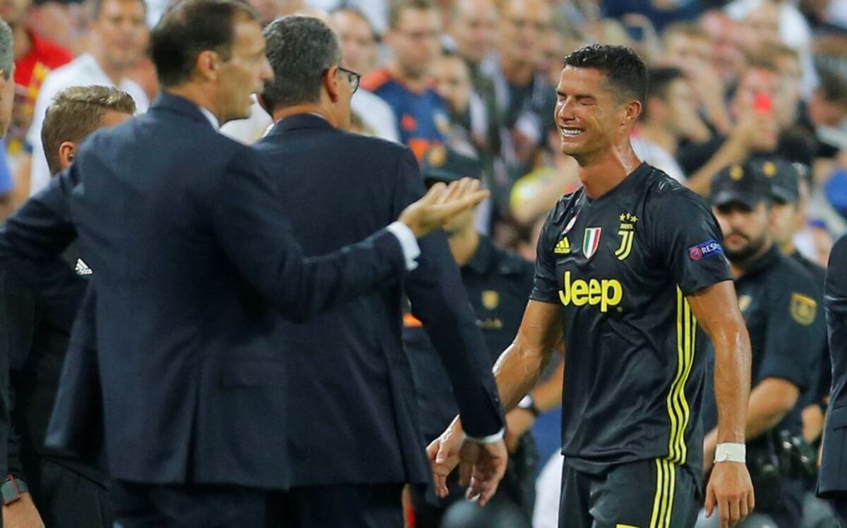 Cristiano sale con lágrimas de su debut en Champions