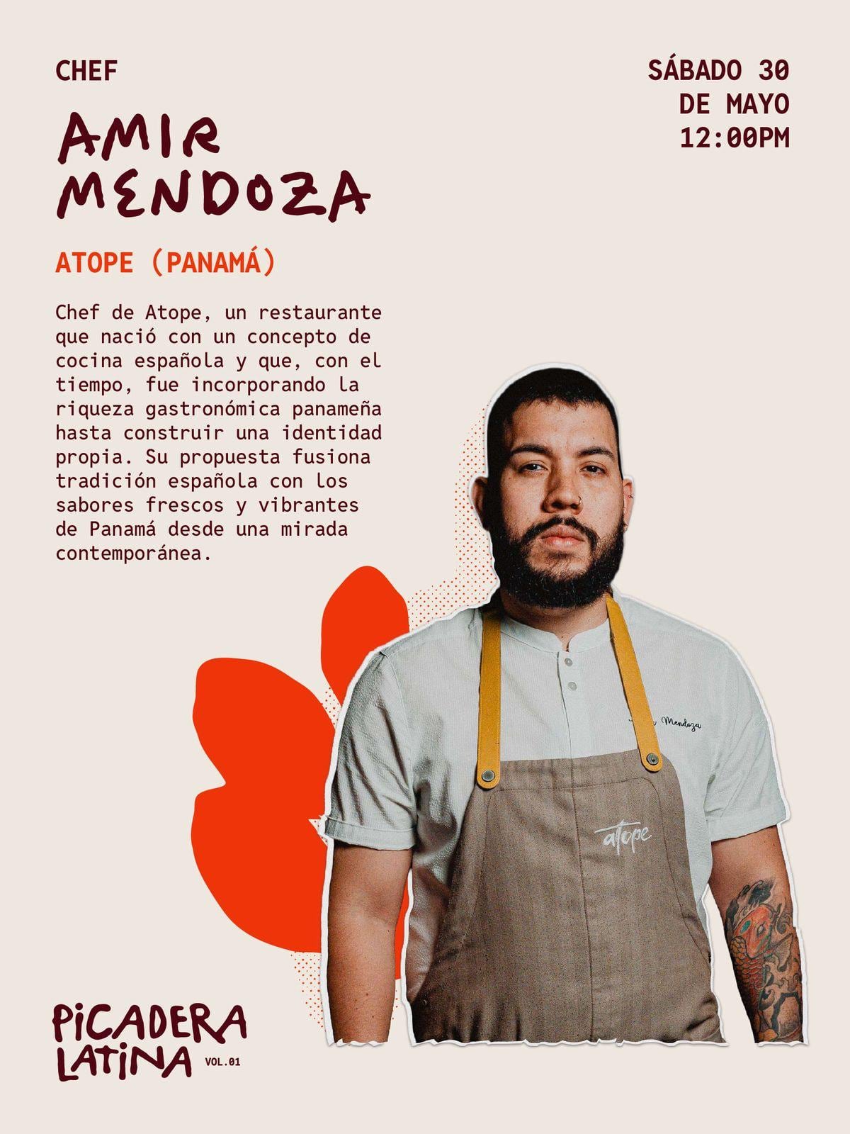 Picadera Latina Vol.1 pone la mesa con chefs de Panamá y la región en La Tapa del Coco
