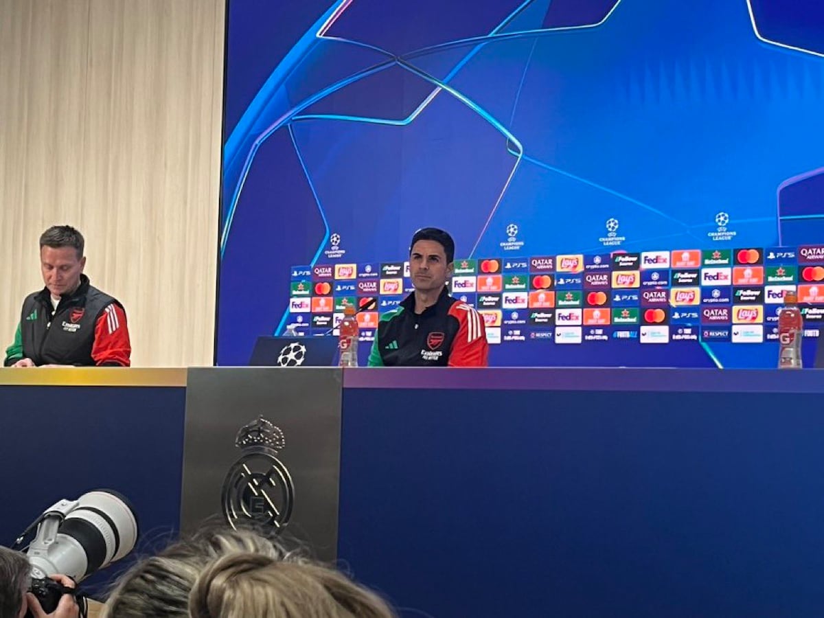 Arteta no se achica en el Bernabéu: “Queremos hacer historia en Europa”