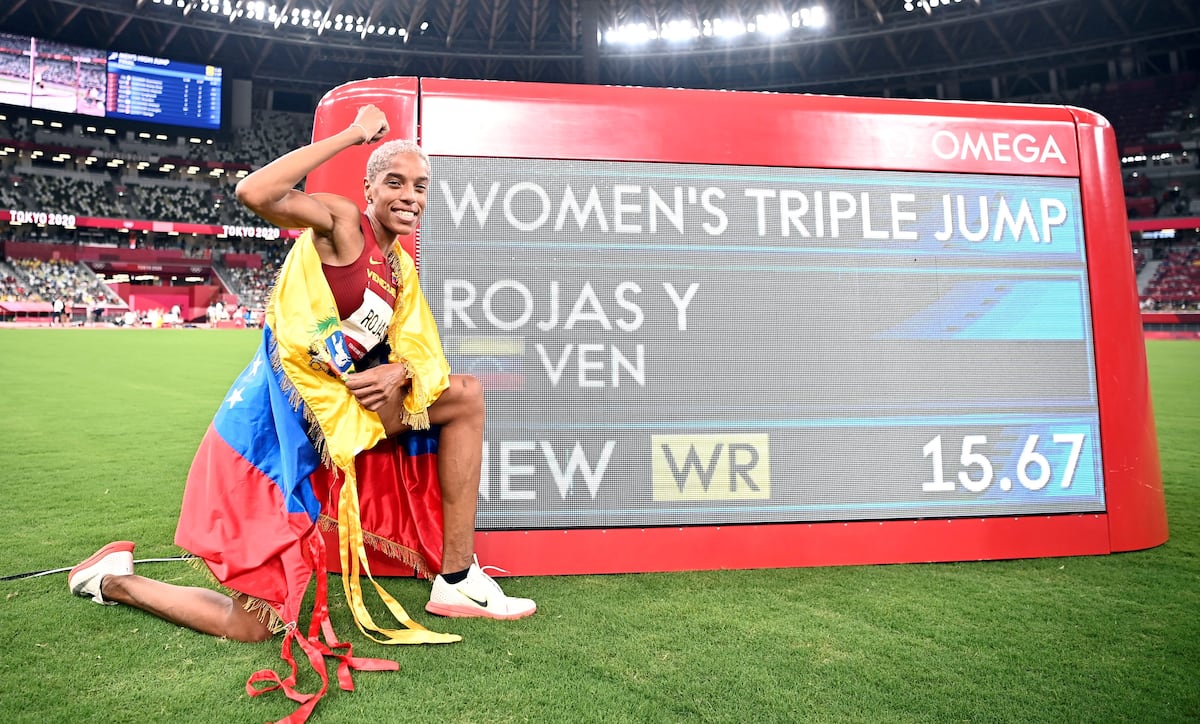 Yulimar Rojas hace historia y ahora apunta a la marca de los 16 metros en el salto triple