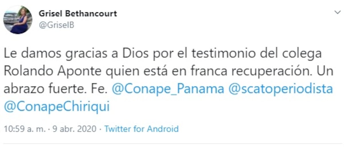 Periodista de TVN, Rolando Aponte, hospitalizado por coronavirus, mejora. Video