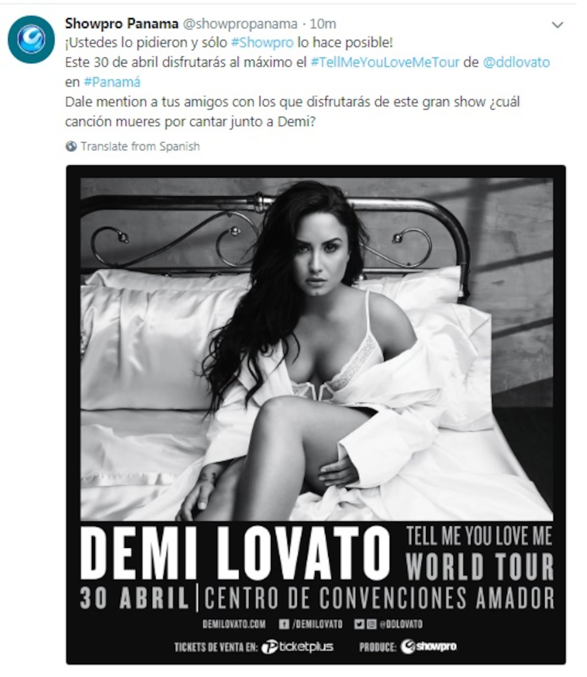 ¡CONFIRMADO! Demi Lovato ofrecerá concierto en Panamá en abril
