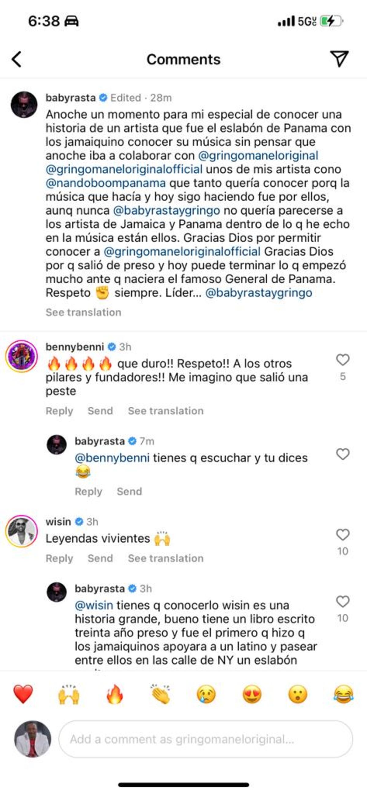 Famoso dúo boricua da gracias a Dios por conocer al panameño Gringo Man. Wisin y Tito El Bambino reaccionan