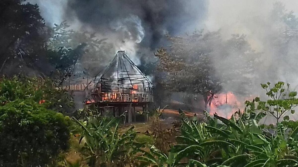 Cuatro casas se queman en comunidad Emberá Quera