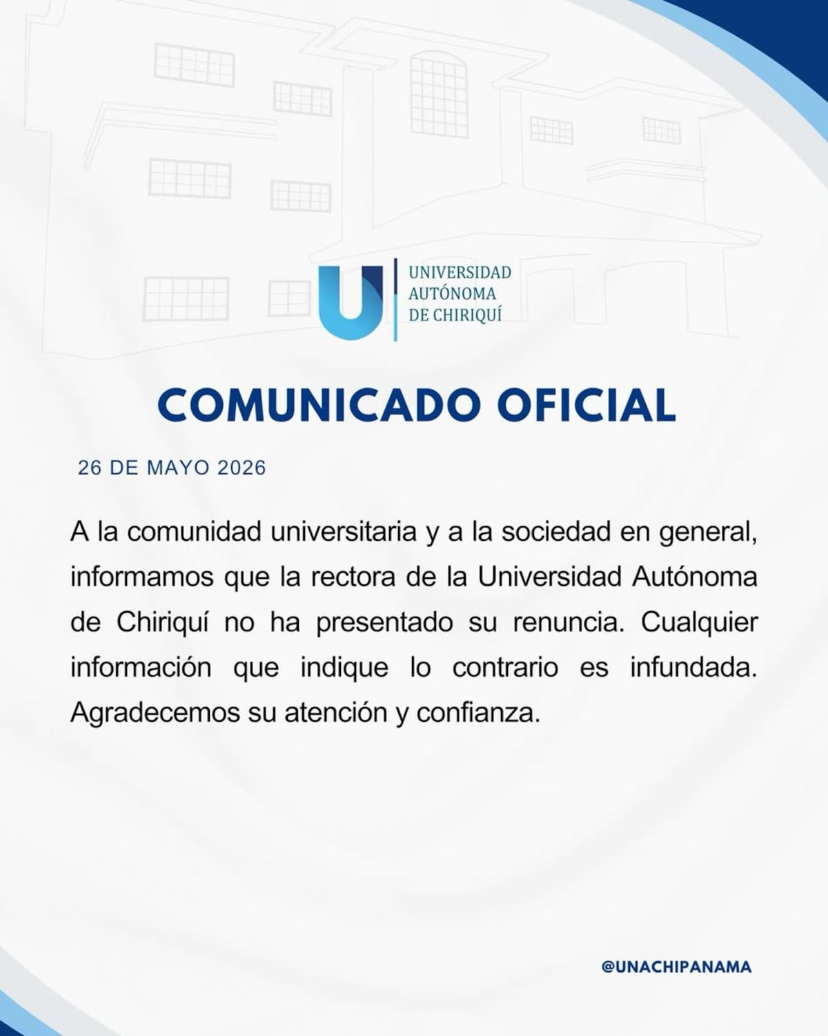 Unachi desmiente rumores y asegura que Etelvina no se va
