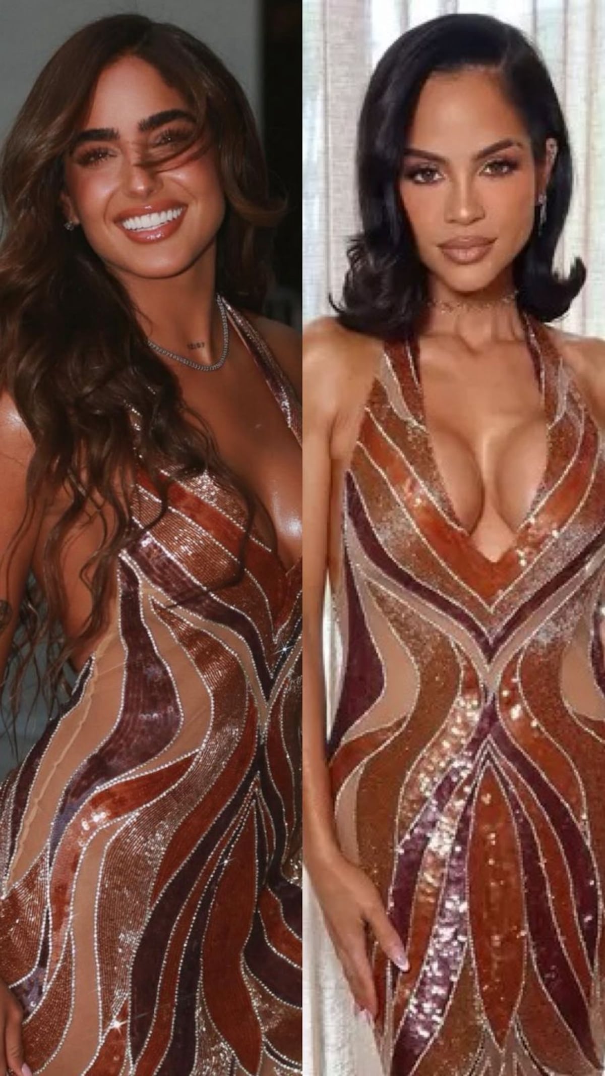 ¿Plagio fashion o coincidencia? Isabella Ladera repite el vestido de Natti Natasha y enciende las redes