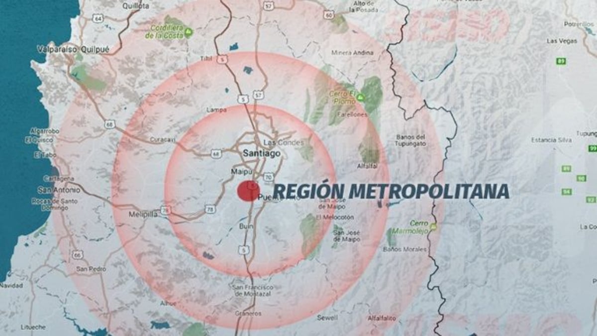 Sismo de 5,2 remece el centro de Chile