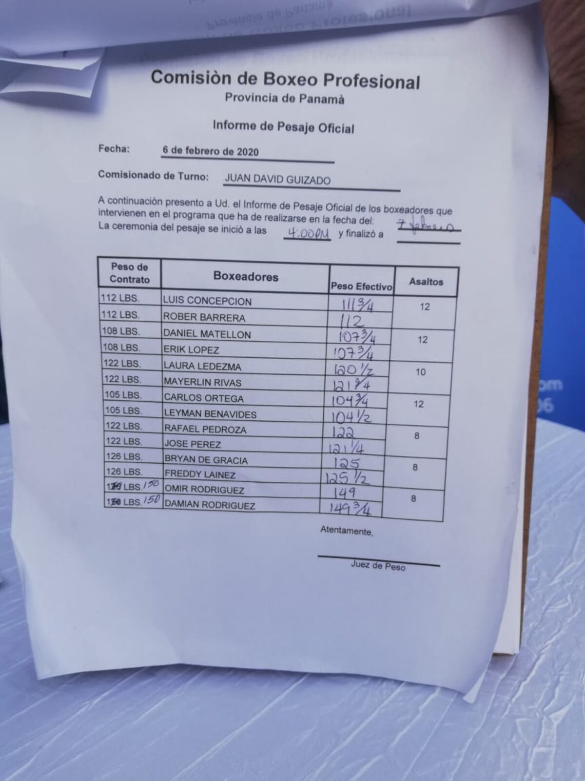 ‘El Nica’ Concepción cumple con el peso y dice estar listo para fulminar a Barrera