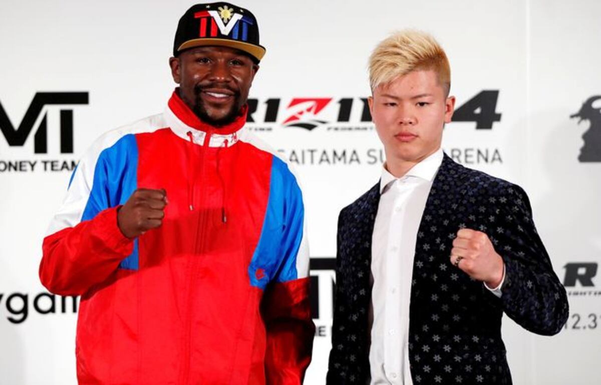 Floyd Mayweather sale del retiro para pelear con japonés 20 años menor