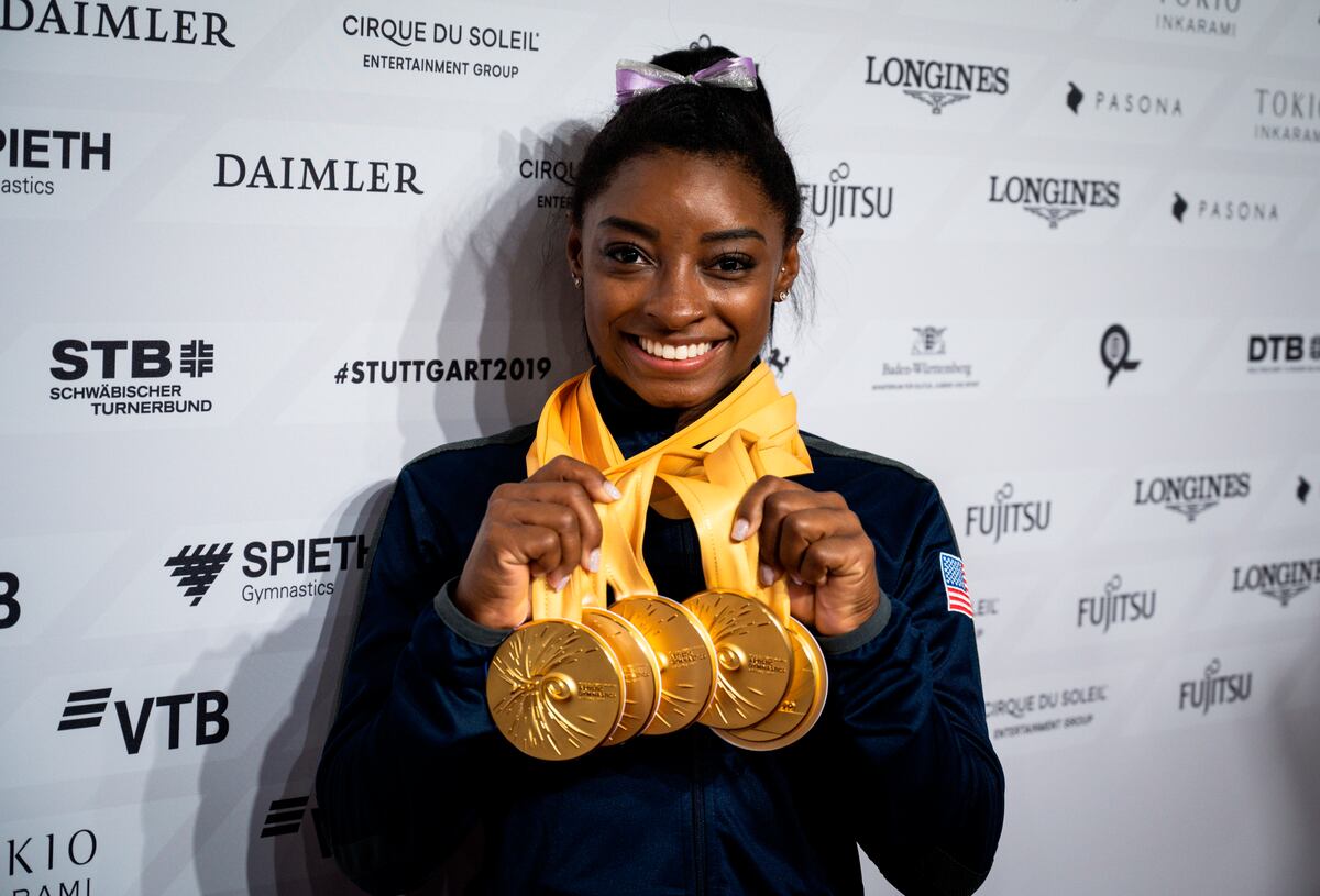 Simone Biles pisó un juzgado como víctima de abuso