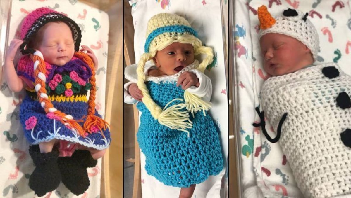 ¡Qué hermoso! Hospital viste a los bebés recién nacidos de personajes de Frozen