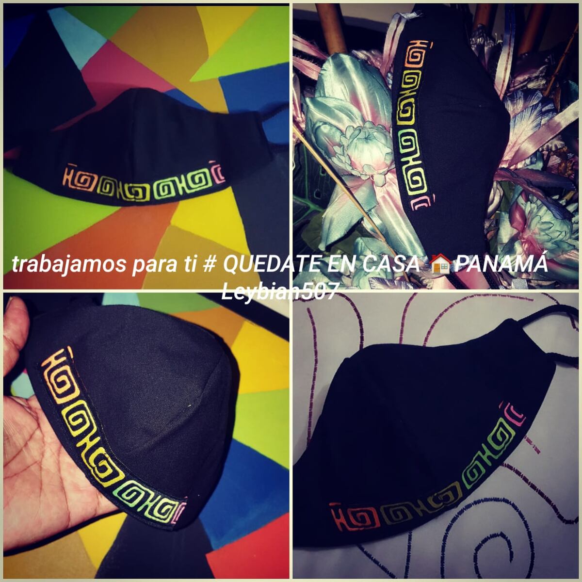 Covid ‘fashion’. Artesanos panameños confeccionan barbijos ecológicos. Chequea el catálogo