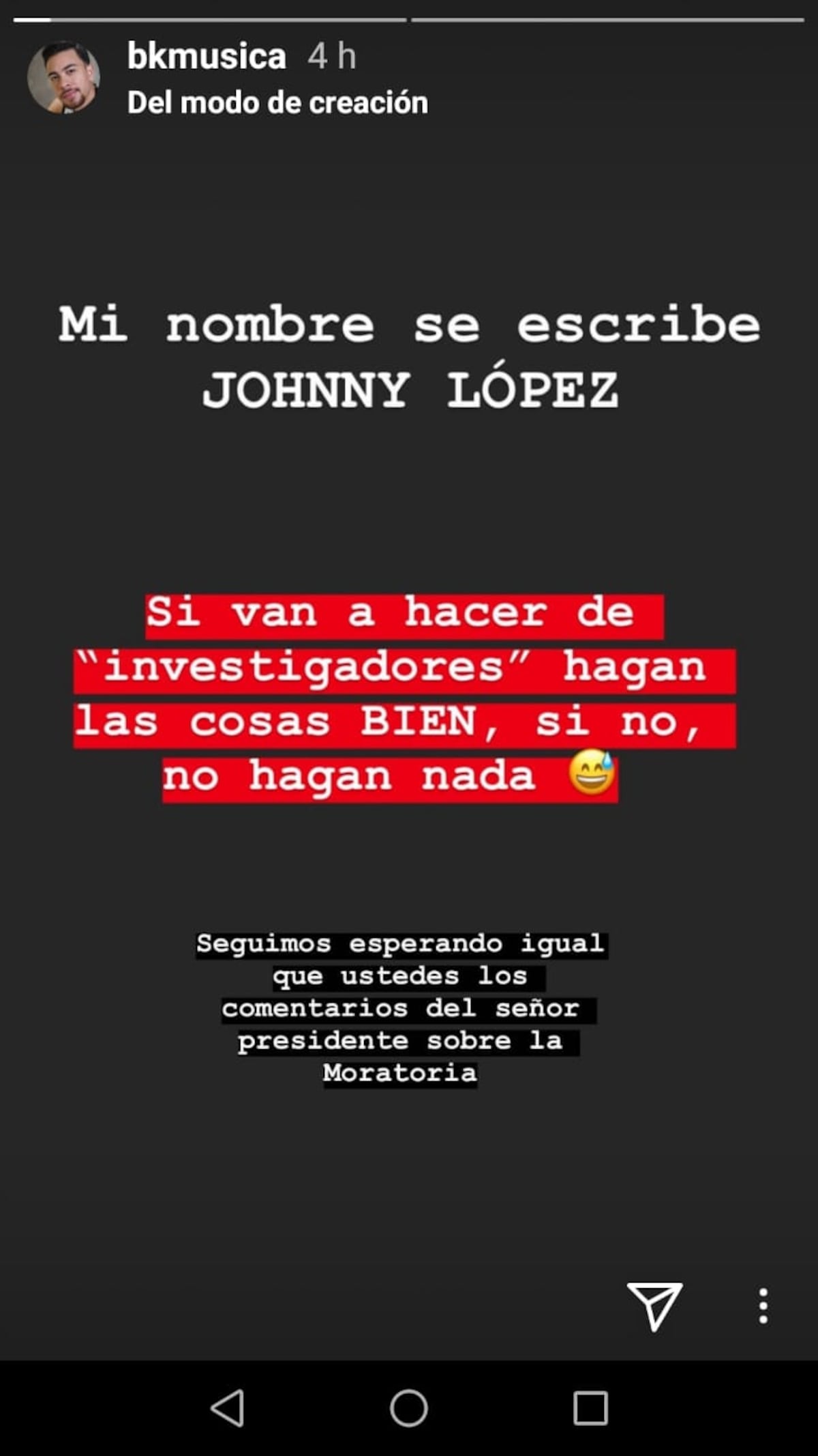 ¿Tiene un tocayo? BK niega estar en planilla del ‘Buen Gobierno’