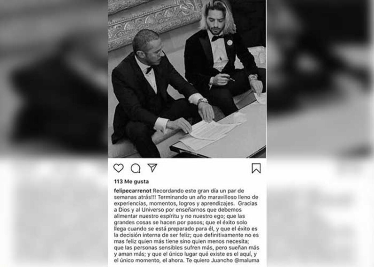 Insisten en su homosexualidad. Ahora dicen que Maluma se casó con un hombre