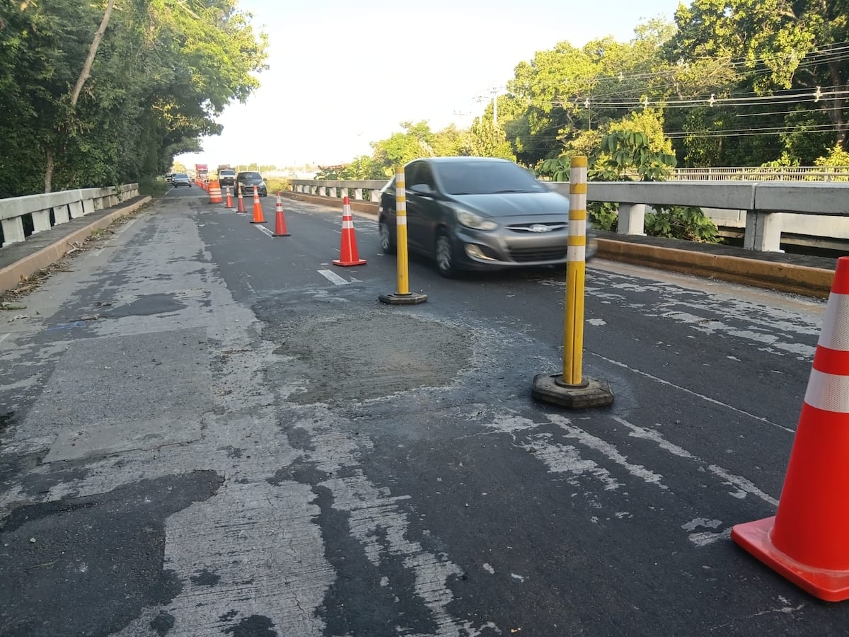 Restablecen paso en la Panamericana tras arreglo provisional en el puente del río Chico
