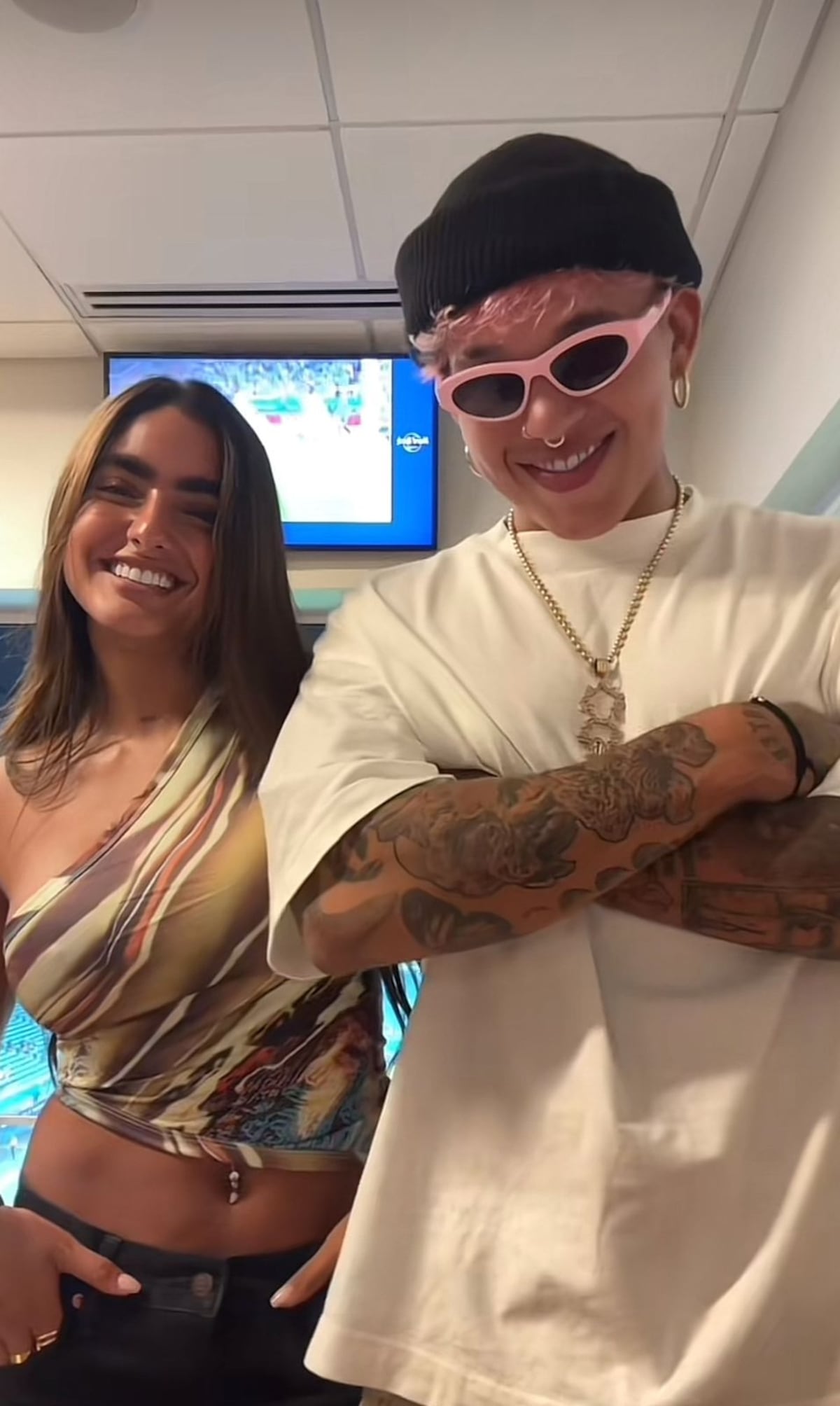 Y que digan lo que quieran. Isabella y Beéle juntos la pasan de lo lindo en el Uruguay-Panamá