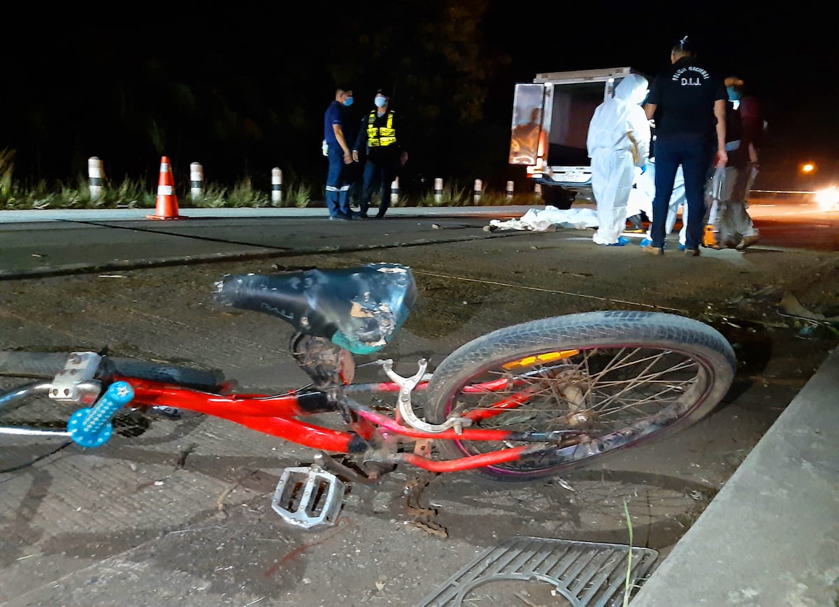 Ciclista fallece en Veraguas tras colisionar con un ‘pick up’ a la altura de Los Boquerones