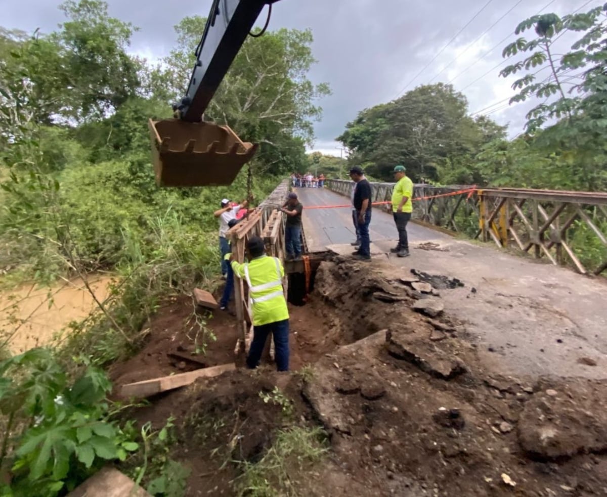 Puente Bailey colapsa en Herrera y revive una deuda de 25 años con el interior