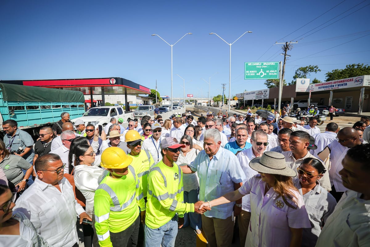 Mulino inaugura intercambiador a desnivel en Chitré