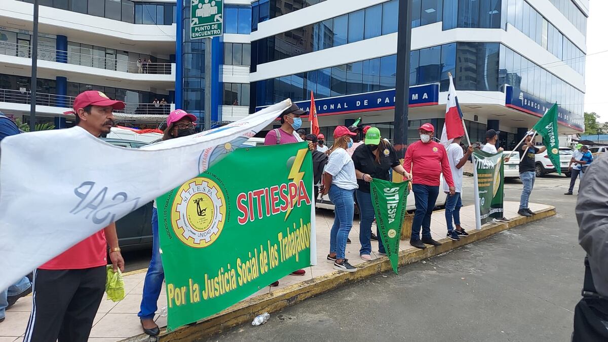 Trabajadores sindicales de Etesa protestan. Video