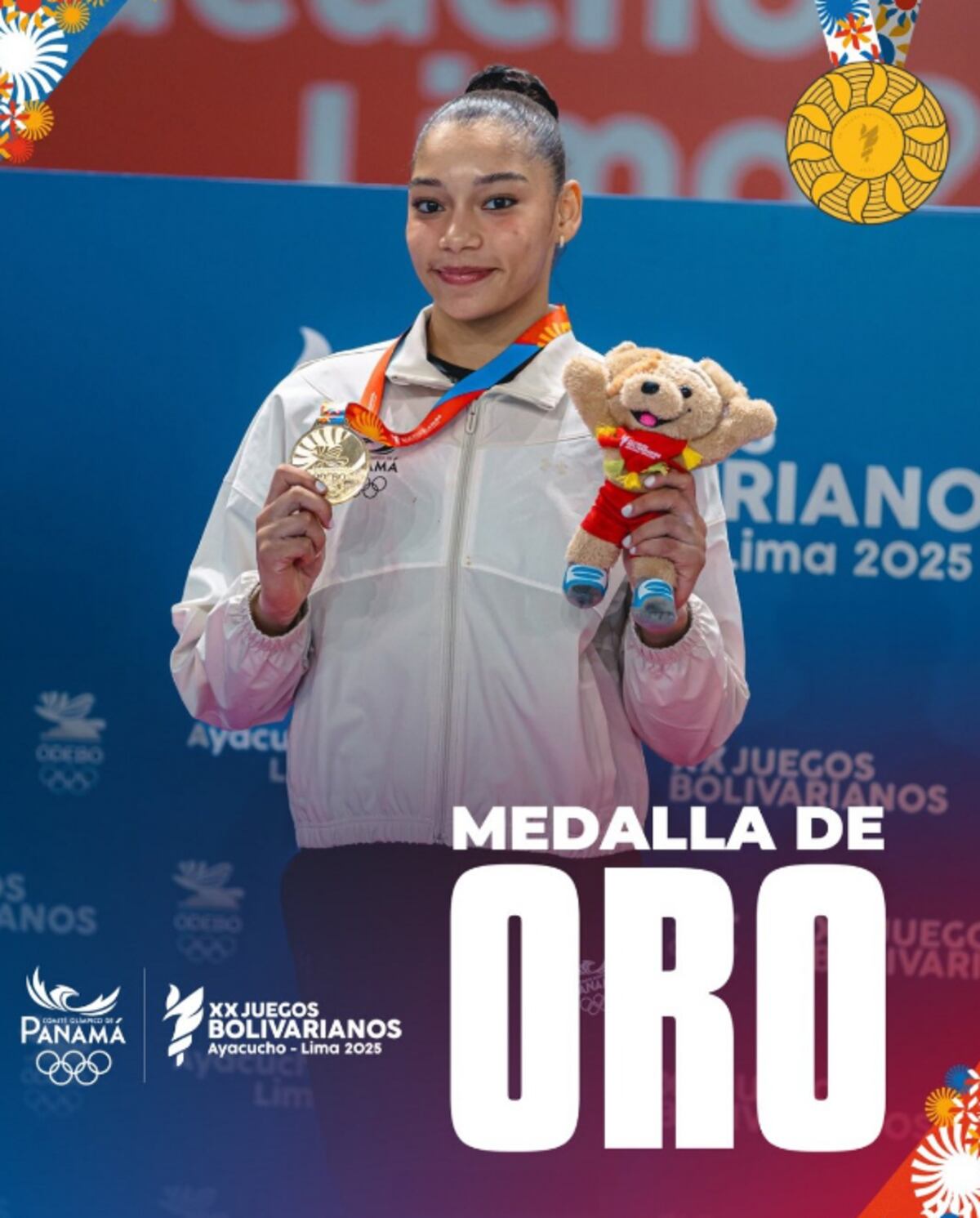 ¡Oro panameño! Las gimnastas de Panamá brillan en los XX Juegos Bolivarianos