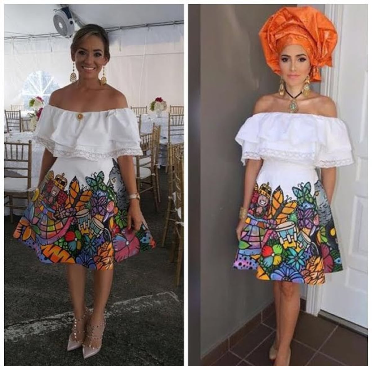 Vestido de Katleen  y mujer de alcalde,causa sensación, ¿a quién le queda mejor?