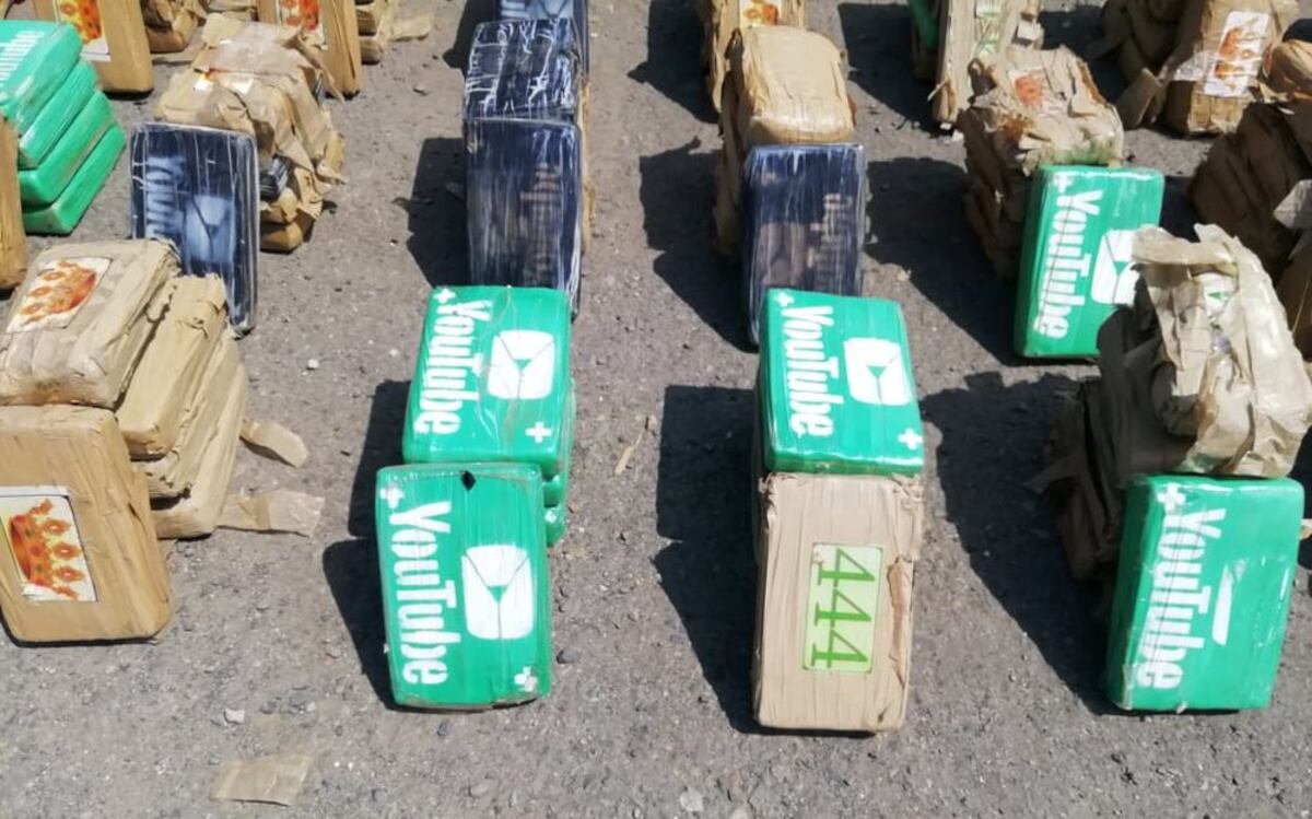 Incautan una tonelada de droga en Colón. Venía con extraños forros de YouTube