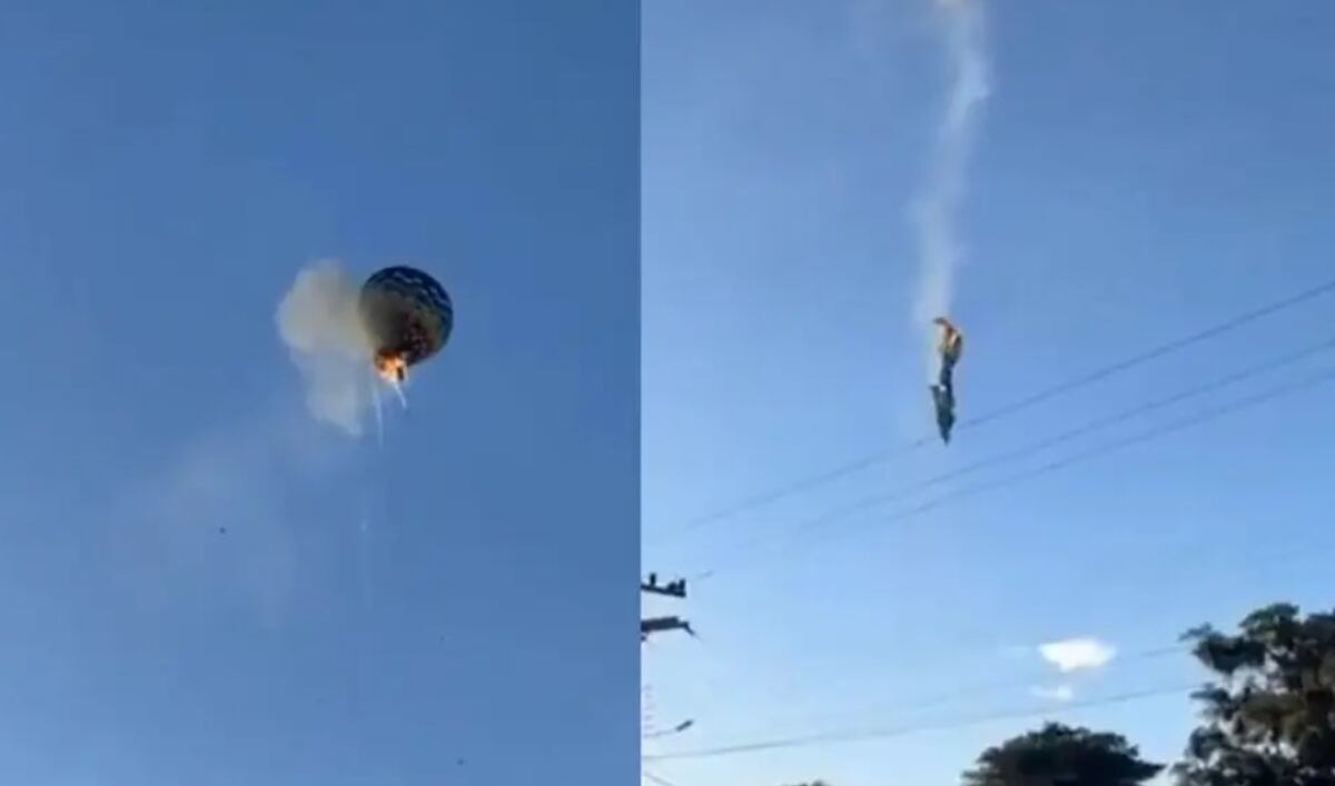 Ocho muertos tras incendiarse un globo aerostático en Praia Grande