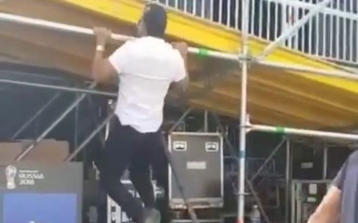 Ganamos una en Rusia, Samy le ganó a los rusos en 'pull up' en las barras|Video