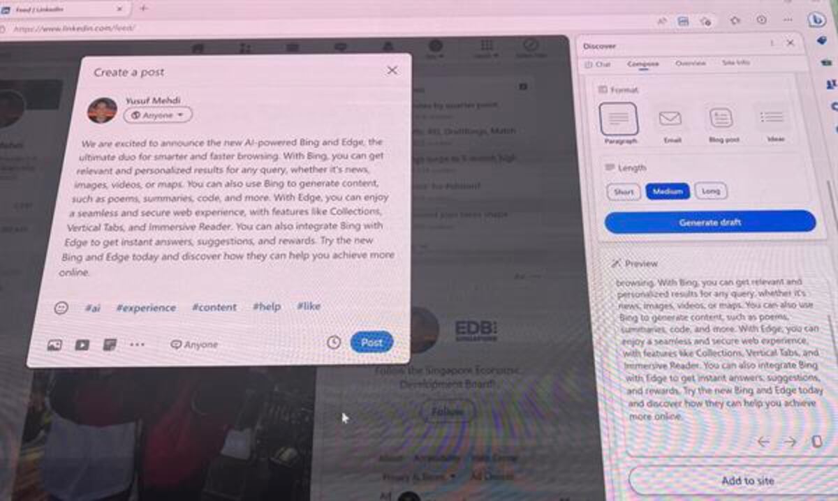 Microsoft incorpora en su buscador la inteligencia artificial de OpenAI