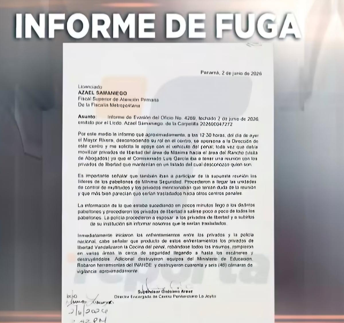 LA CRONOLOGÍA DEL DISTURBIO. De una supuesta reunión al descontrol: lo que revela el informe filtrado de La Joyita