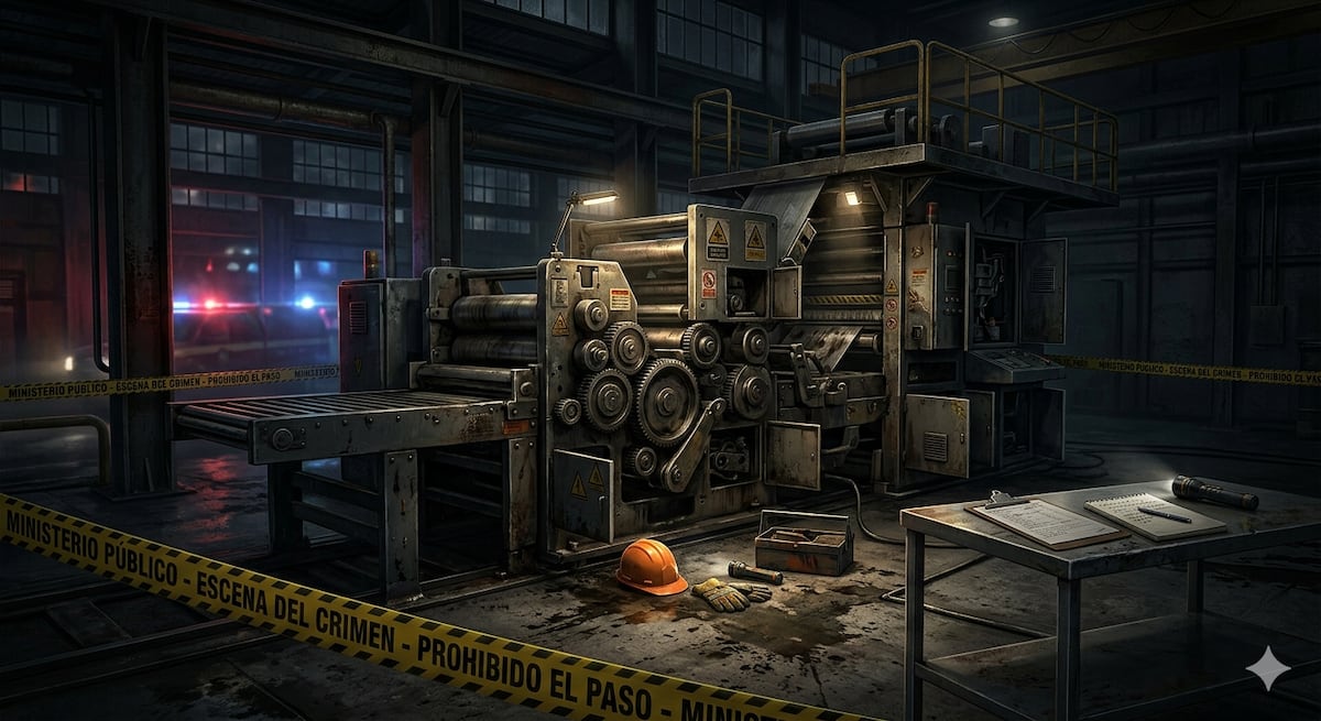 Quedó atrapado en maquinaria y perdió la vida en plena jornada