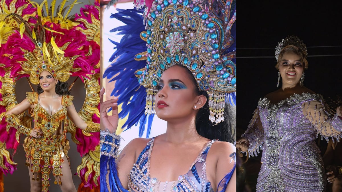 Reinas del interior del país deslumbran en el Carnaval 2026
