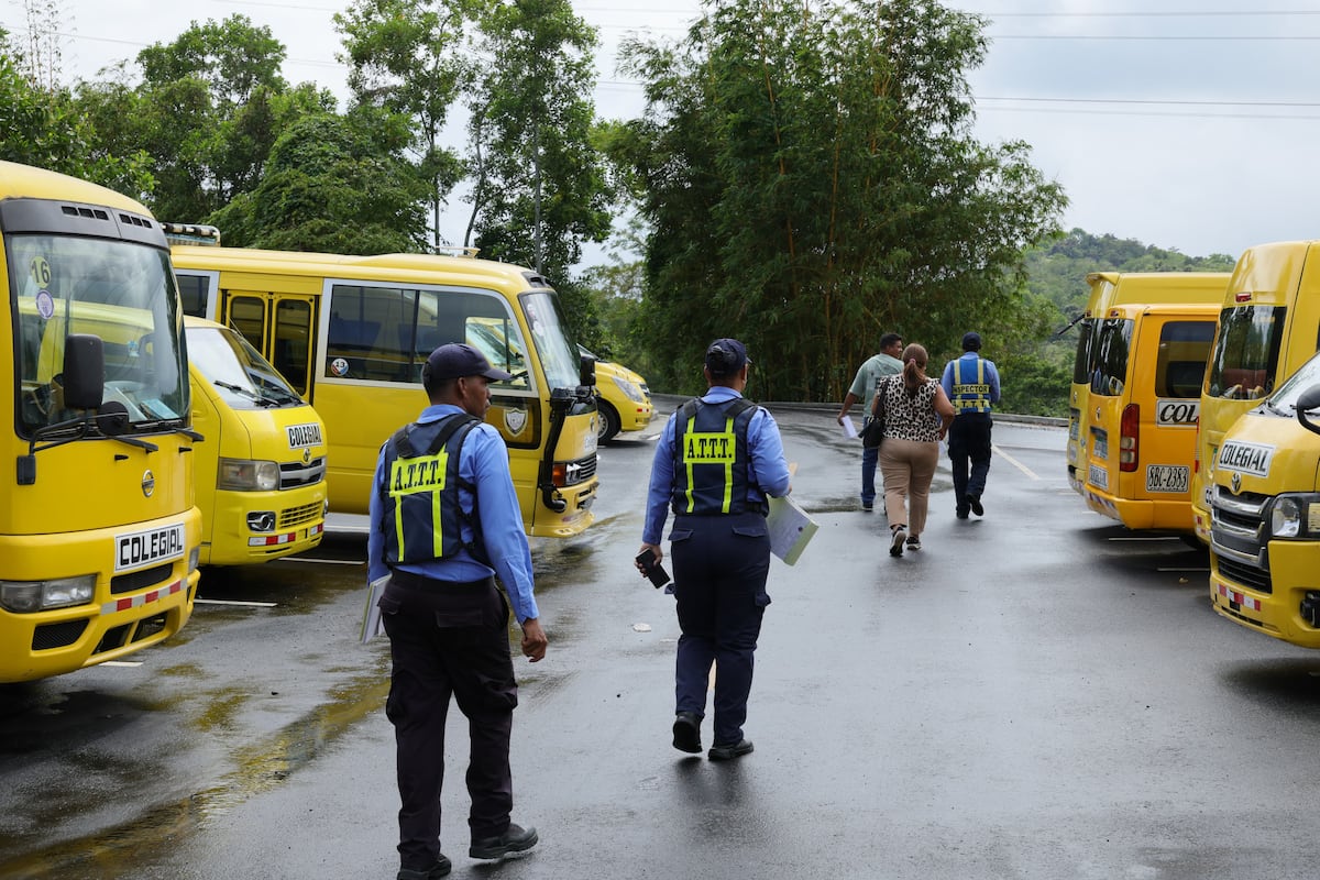 Antes del timbre, los busitos pasan examen de la ATTT
