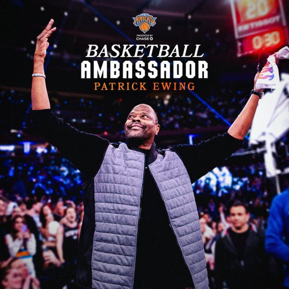 ¡Vuelve la leyenda! Ewing es el nuevo embajador de los Knicks