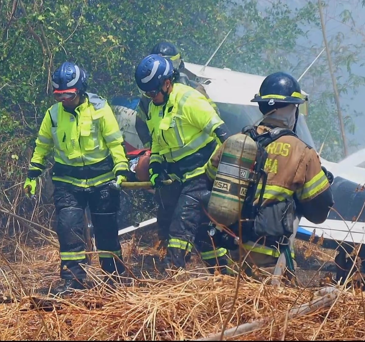 Simulacro en Chame prueba reacción ante incendios y desastres aéreos