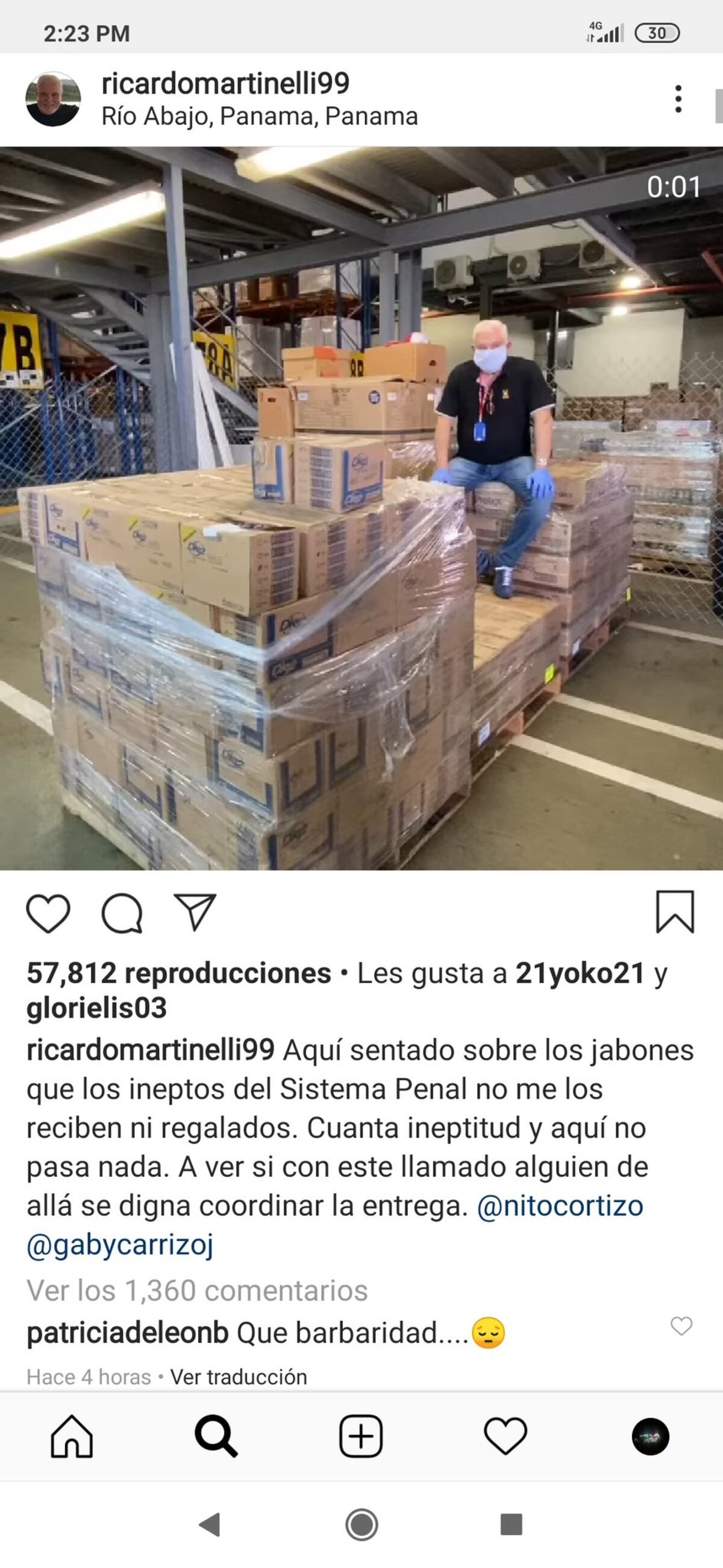 Ahora sí, Martinellli hará su donación. Un jabón a cada detenido, mientras personal de NexTV se queja de que no les pagan