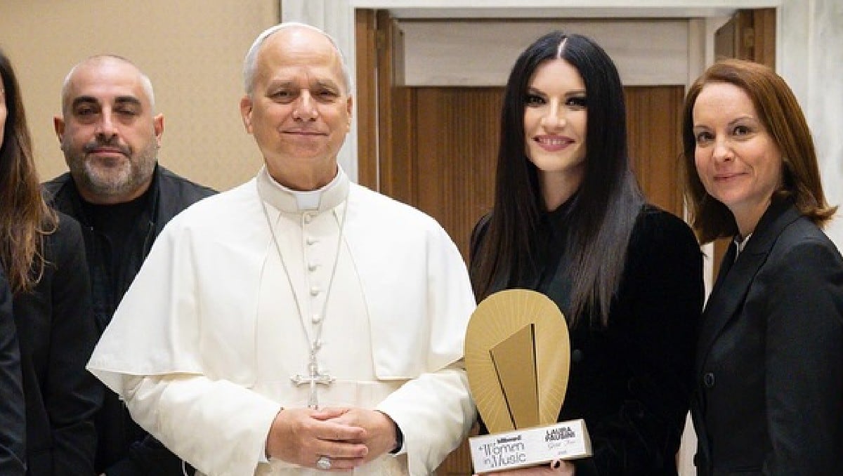 Laura Pausini vive un encuentro inolvidable con el papa León XIV
