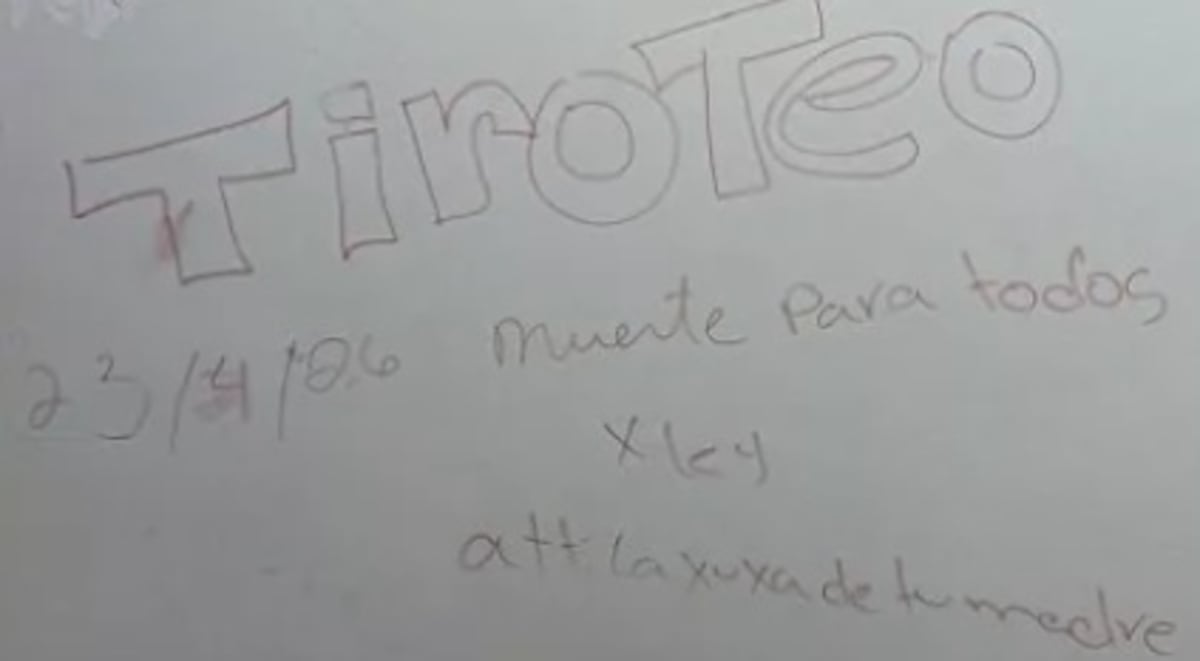 ‘Tiroteo el jueves, no venir... Muerte para todos’: el perturbador mensaje en el baño de una escuela en La Chorrera que hiela la sangre