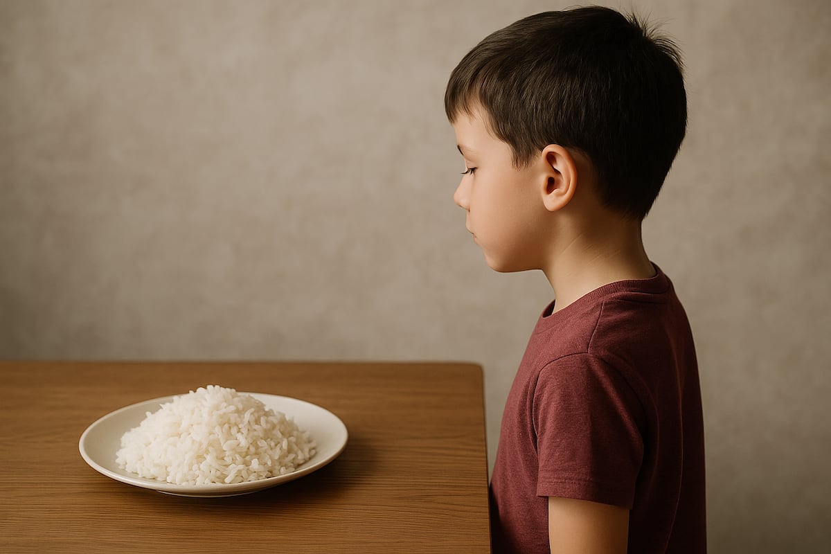 ¡Casi lo mata el arroz recalentado! Niño es hospitalizado por intoxicación