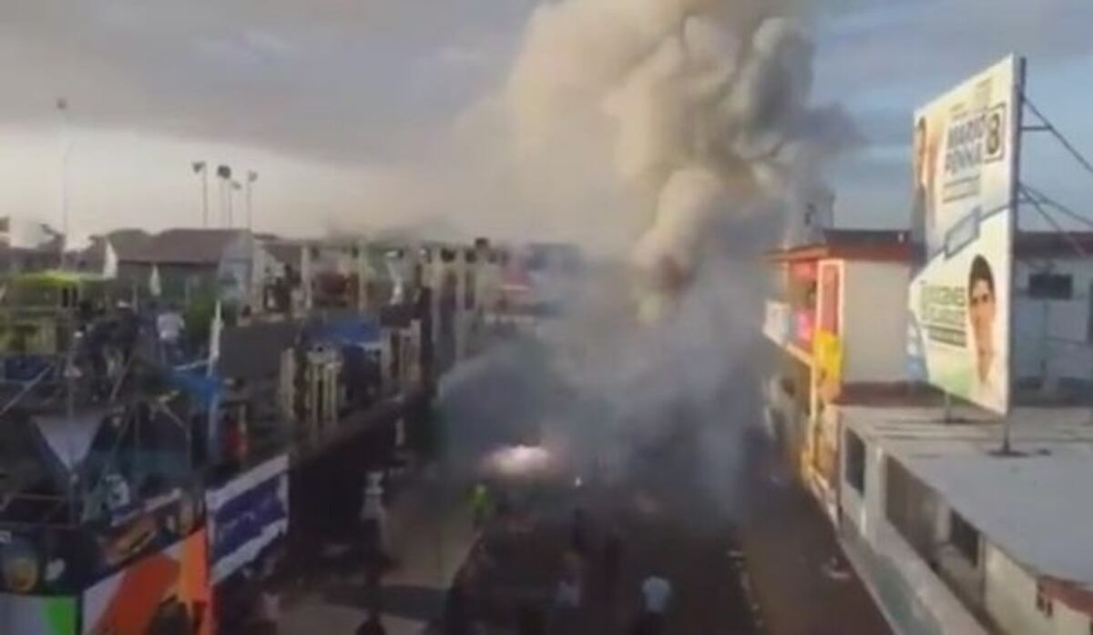 Un herido tras topón de Las Tablas, por fuegos artificiales. Hubo intrigas.Video