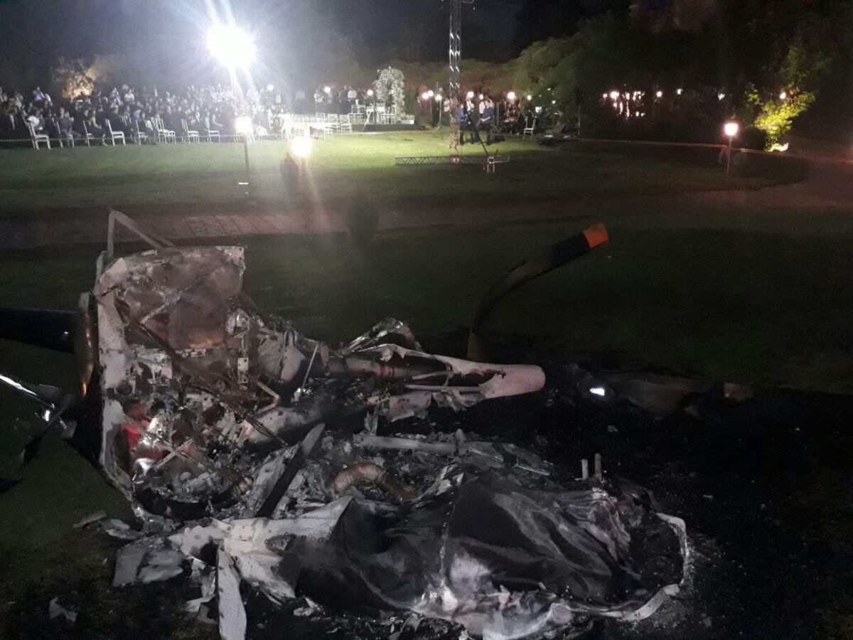 Helicóptero en el que viajaba la novia se estrella en medio de la boda