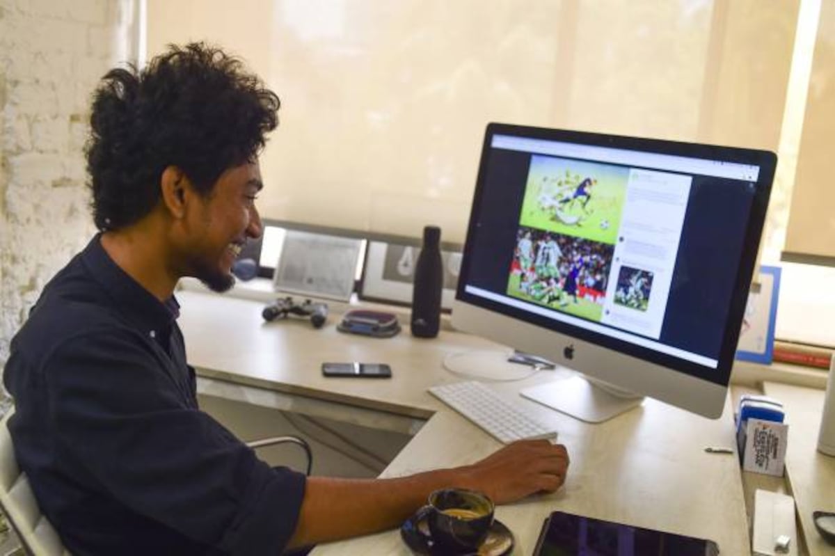 En el 2013 hizo este dibujo de Messi y este año cobró vida