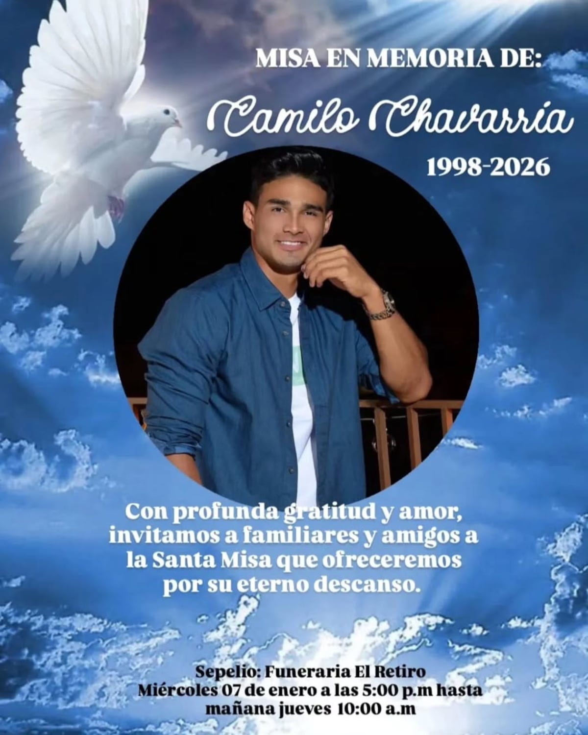 A sus 27 añitos, fallece ex Calle 7, Camilo ‘El Chiri’ Chavarría