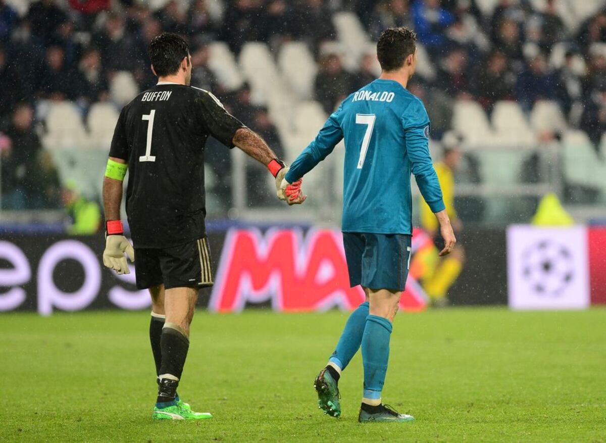GALERIA | Lo que usted no vio entre Gianluigi Buffon y Cristiano Ronaldo