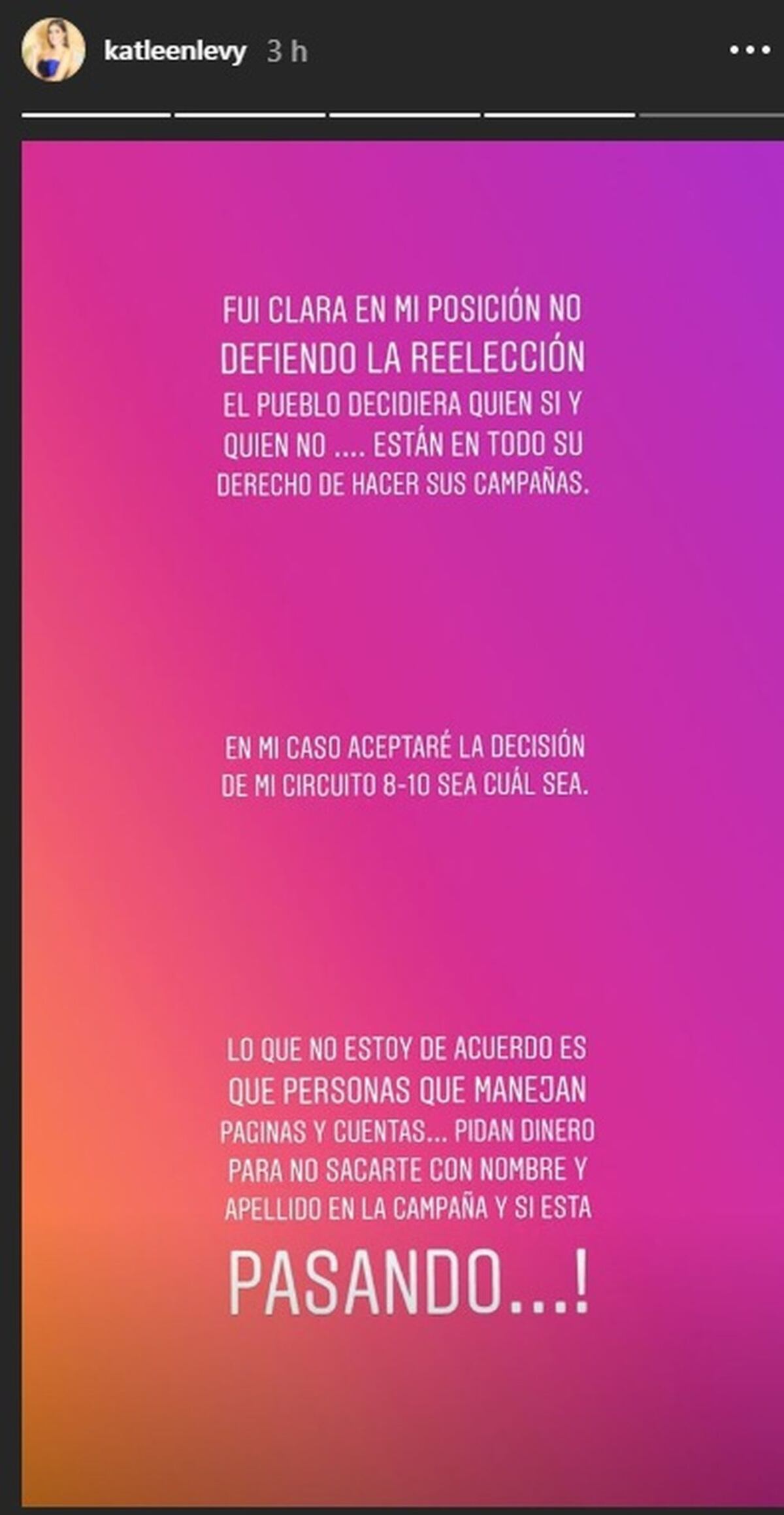 Katleen Levy revela a cambio de qué le piden plata y la extorsionan en redes