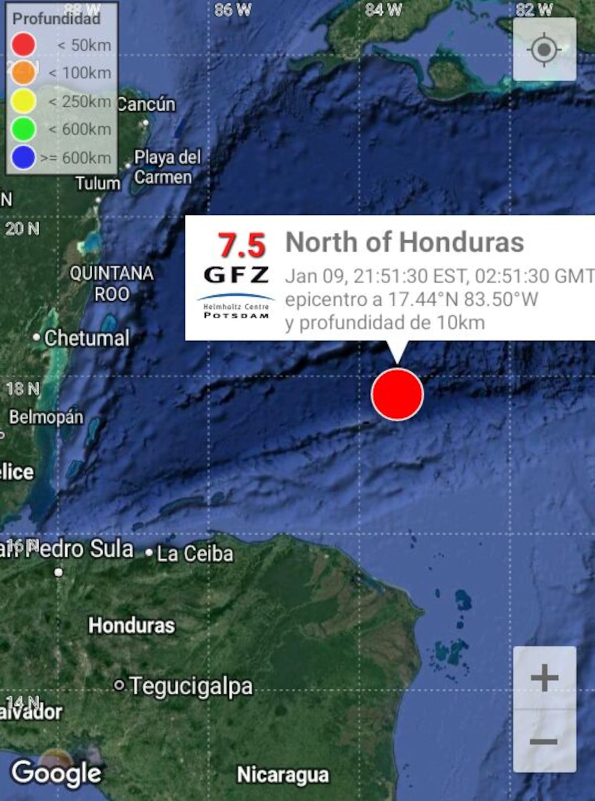 ¡POTENTE TERREMOTO EN HONDURAS! Donderis llama a la calma en Panamá